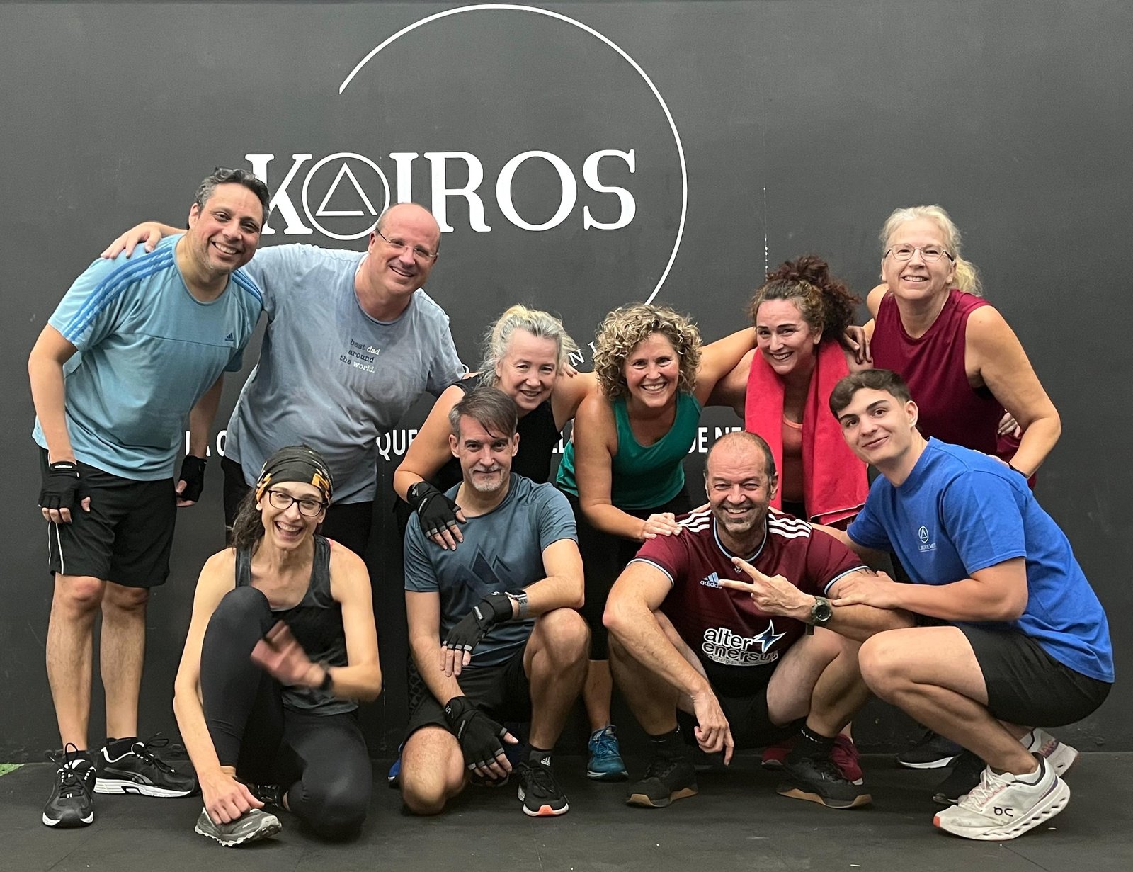 Miembro de la comunidad Kairos en sesión de cardio