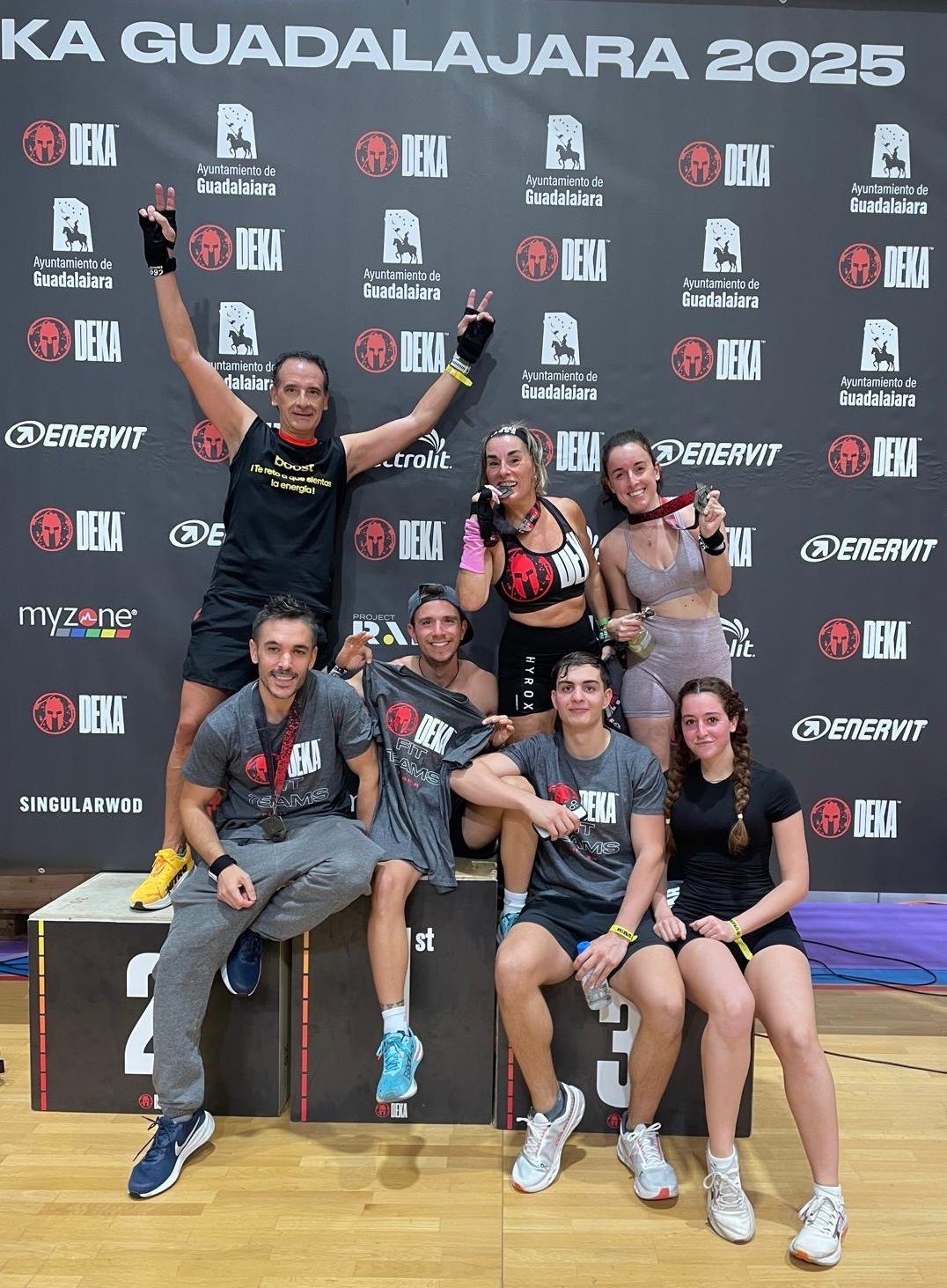 Miembro de Kairos en ejercicio de fuerza y potencia